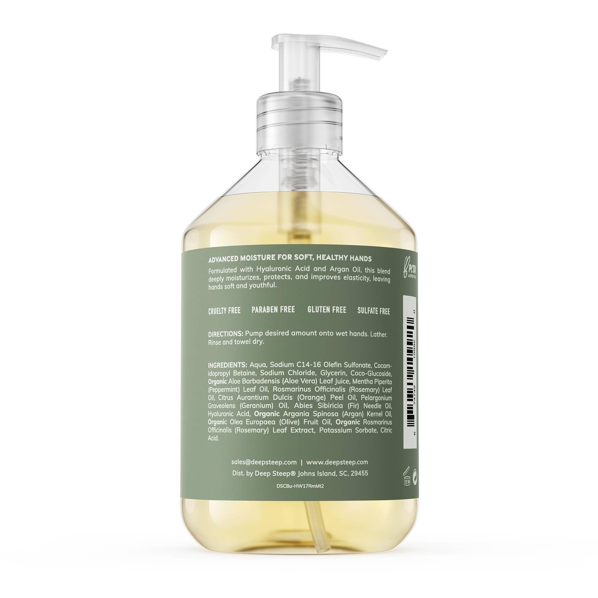 Rosemary Mint Argan Oil Liquid Hand Wash
