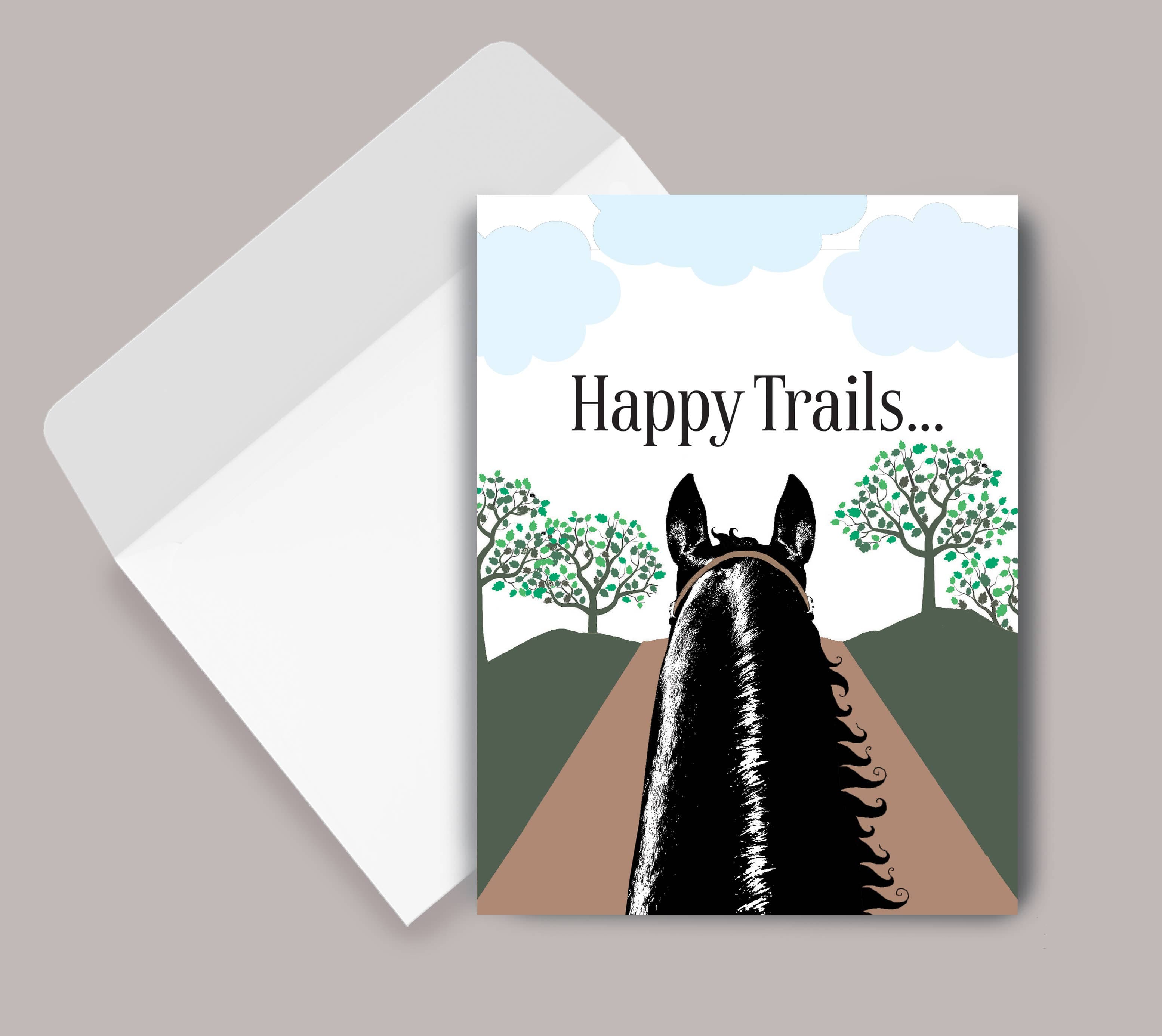 Happy Trails Birthday Card