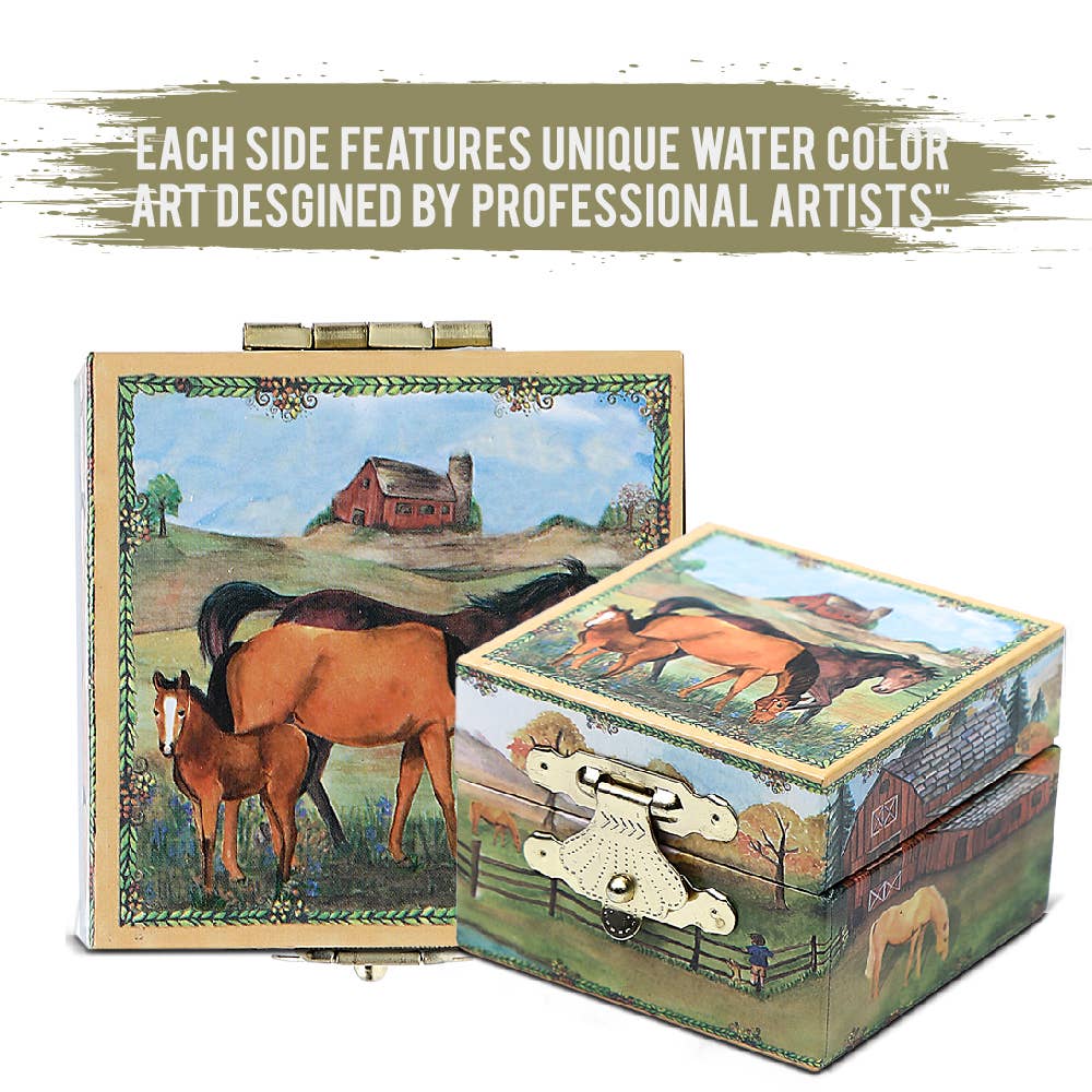 Tiny Treasure Boxes - For the Love of Horses Display Pack