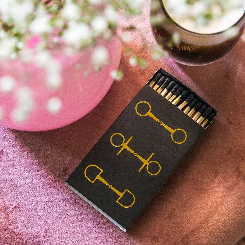 Black Oversized Horse Bit Matches