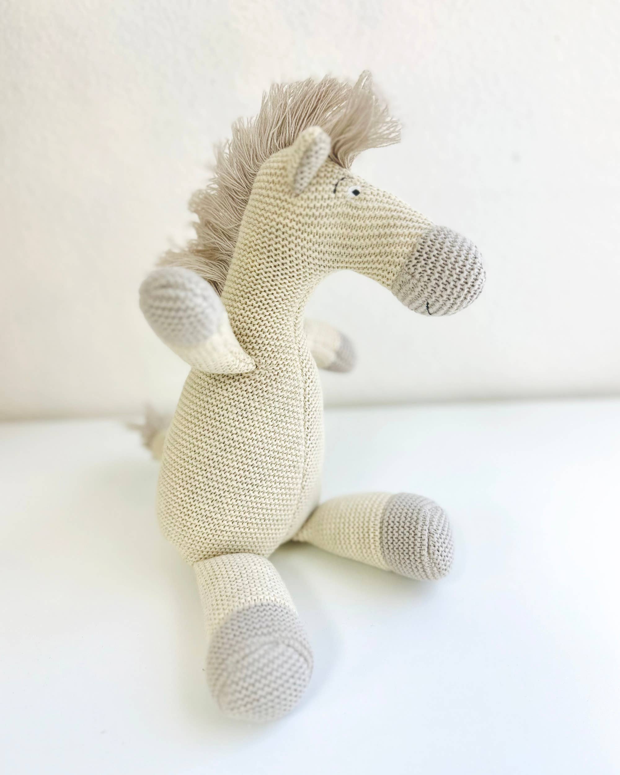Horse Knit Stuffed Animal Toy