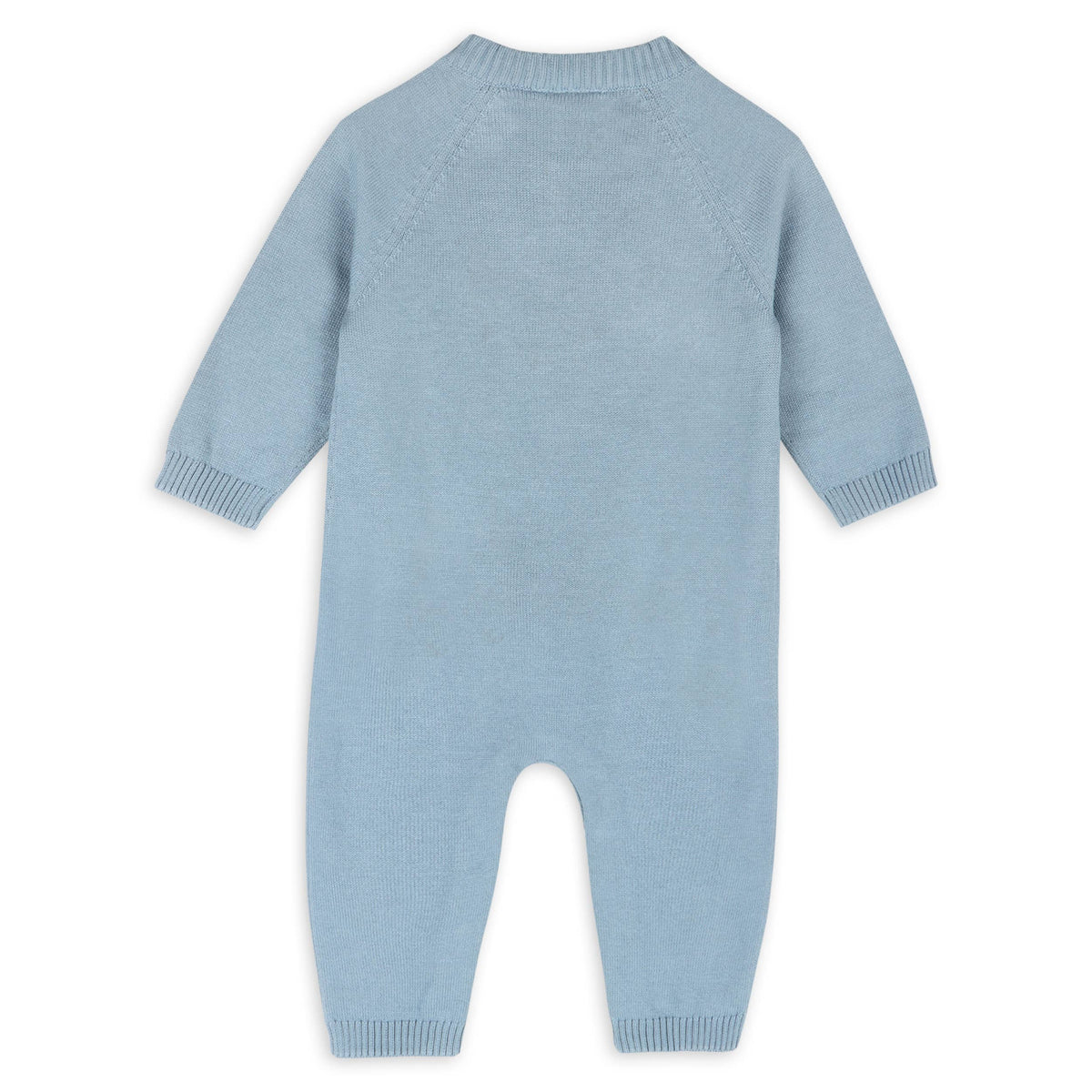 Horse Face Organic Cotton Jacquard Knit Baby Jumpsuit
