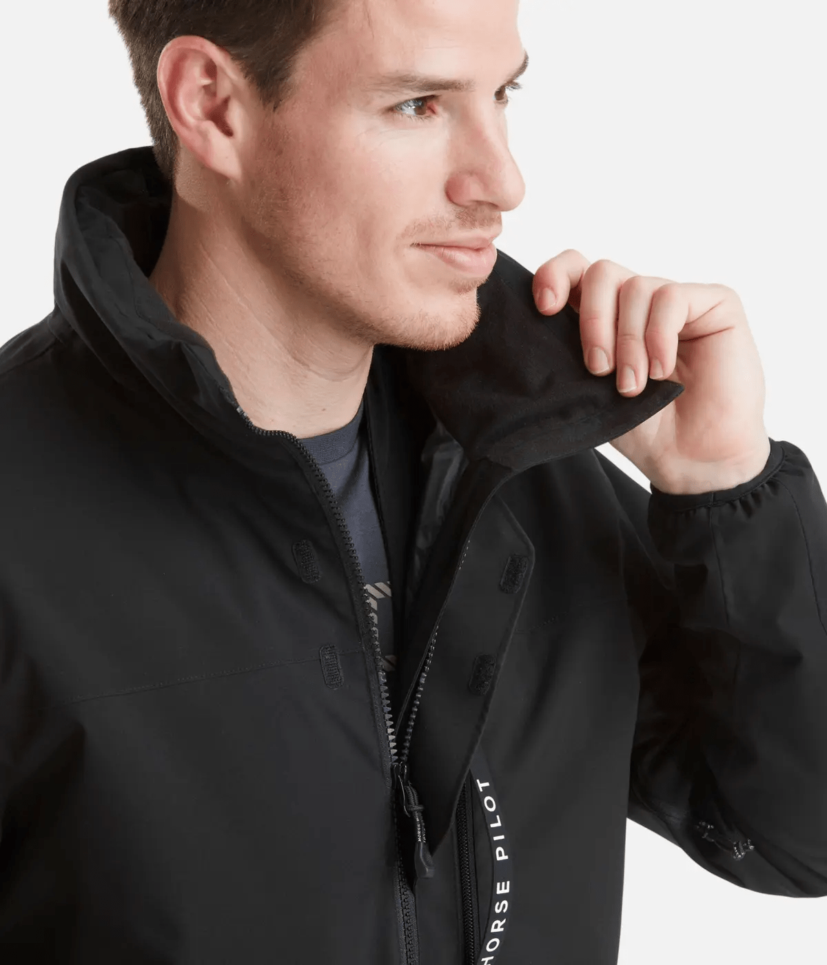 Horse Pilot Men's Bomber Jacket - Black