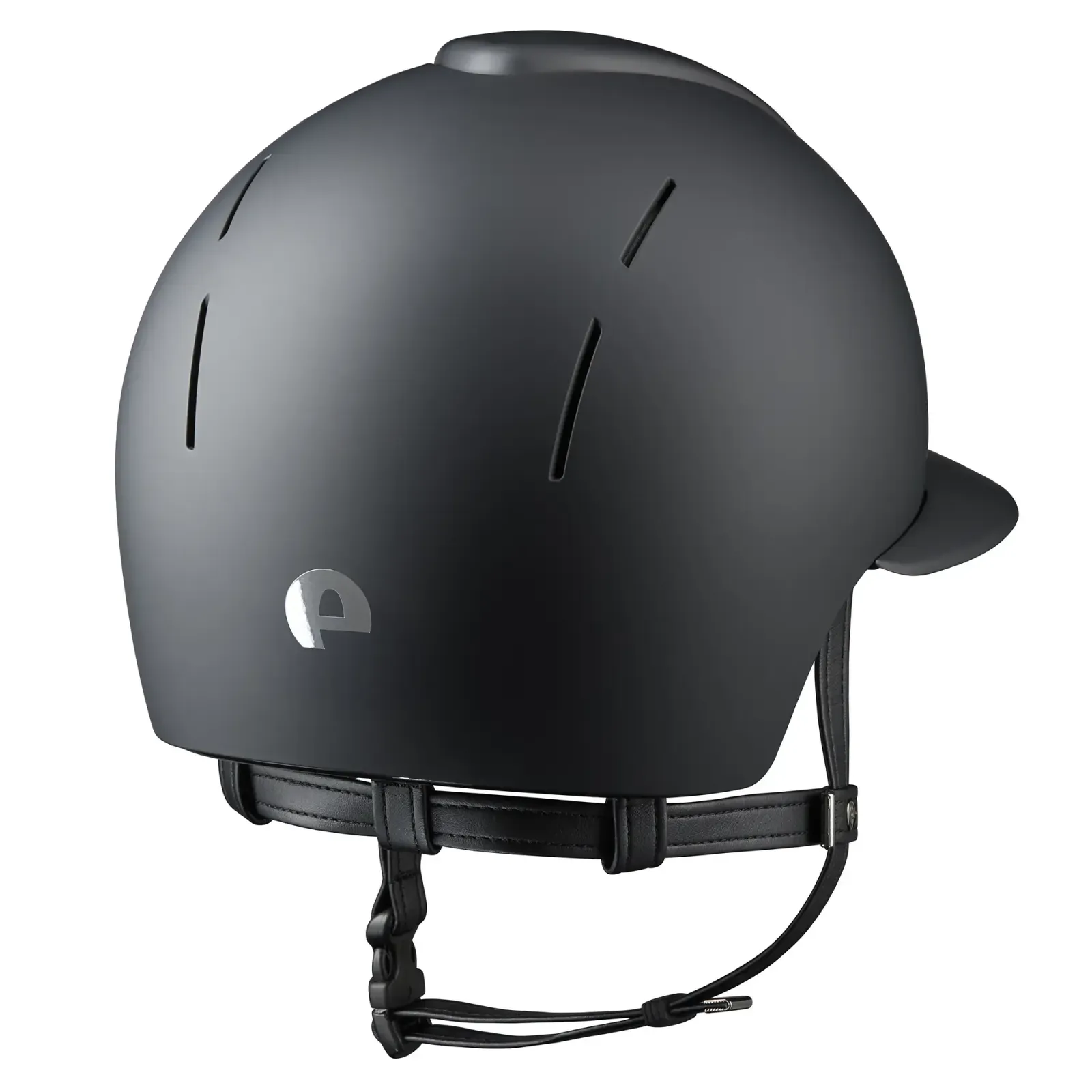 KEP Smart Nova Black Textile Wide Polo Brim Helmet