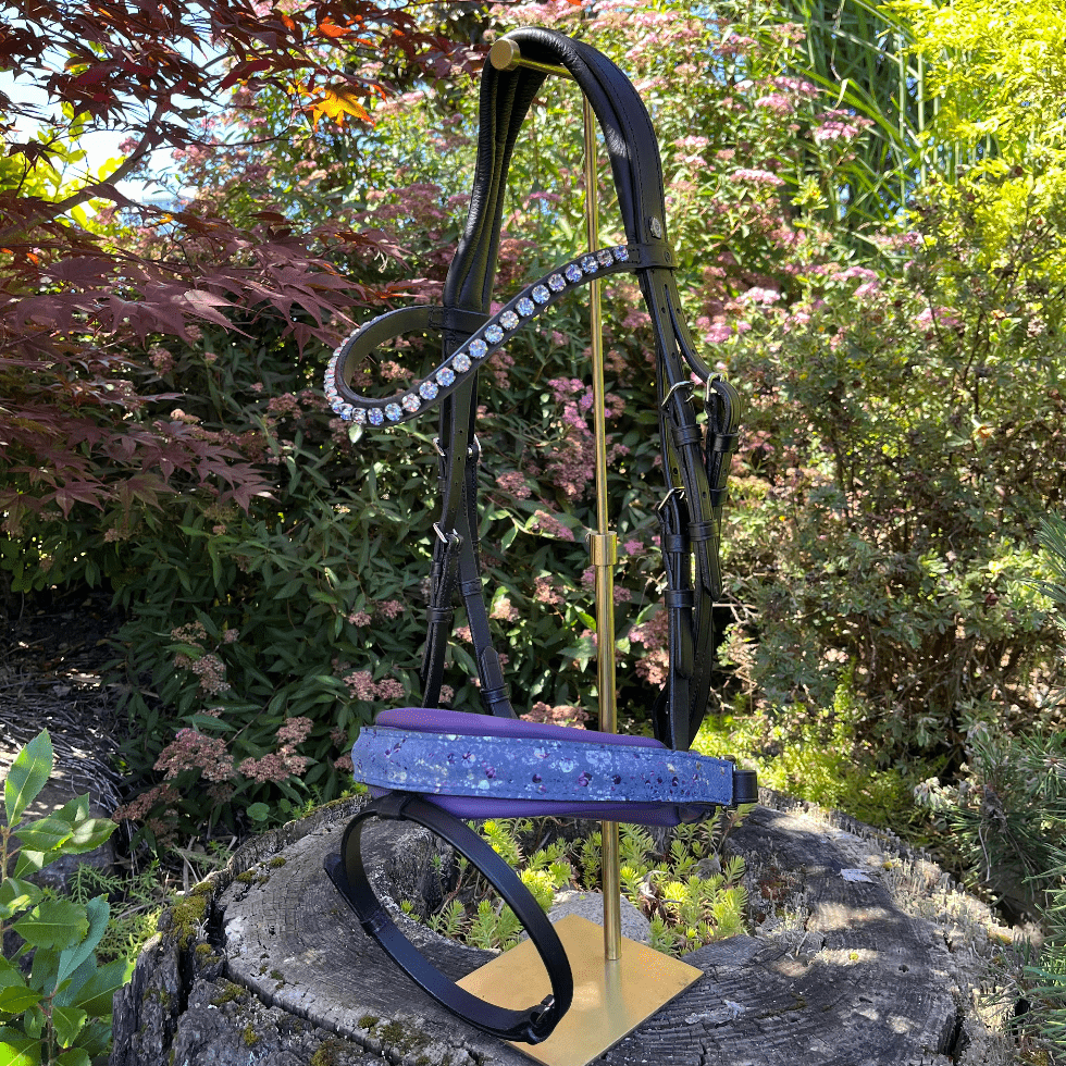 Otto Schumacher Tokyo Snaffle Bridle With Blueberry Padding - Cob