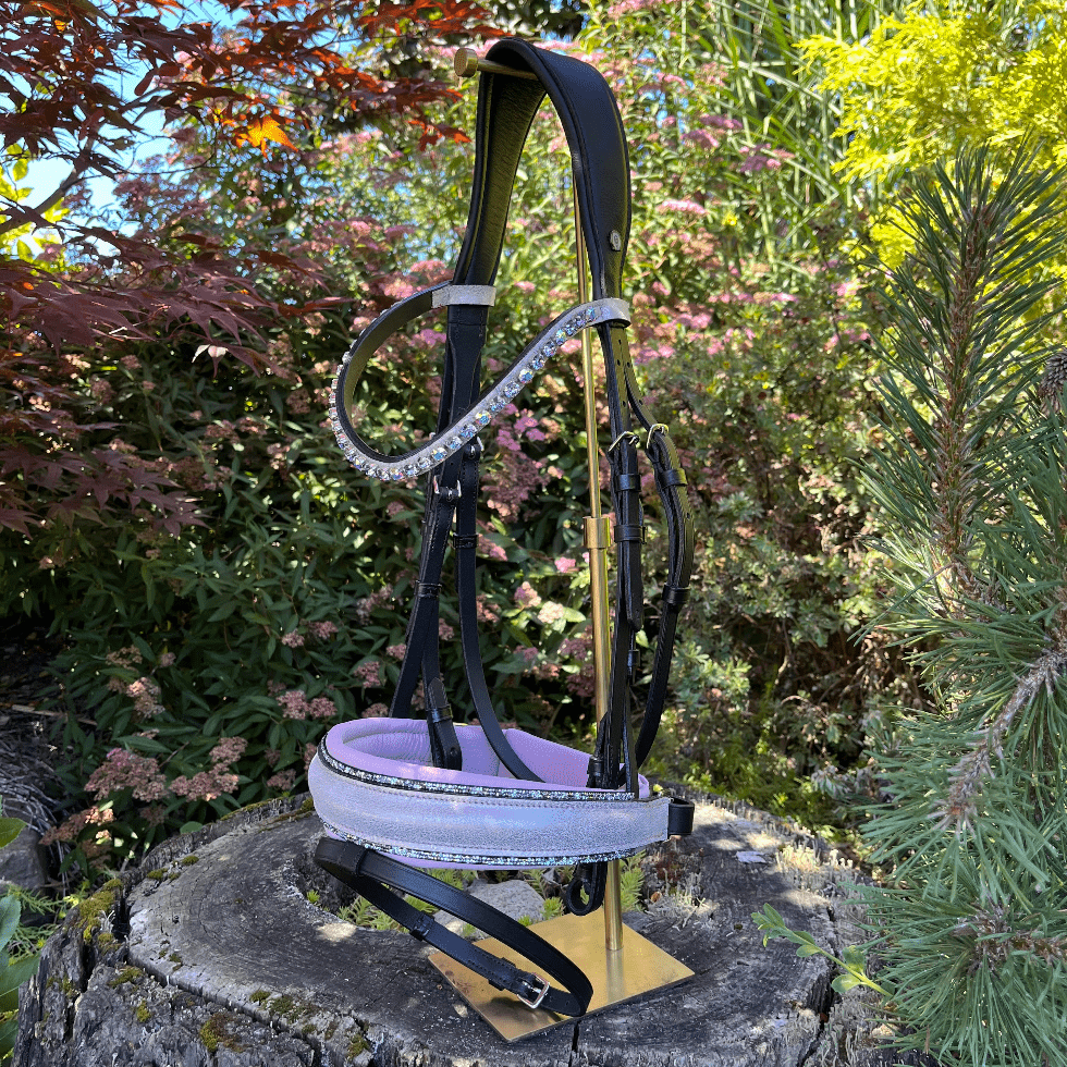 Otto Schumacher Tokyo Snaffle Bridle Violet Pink Shimmer - Horse