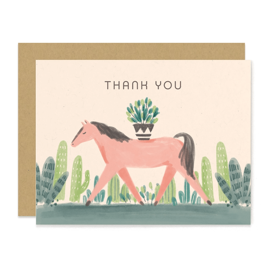 Wild Mustang Thank You Card