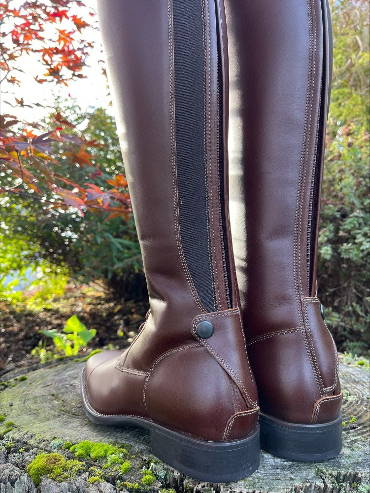 DeNiro Tricolore Ionio Lace Up Tall Boot - Brown - 38 MA/M