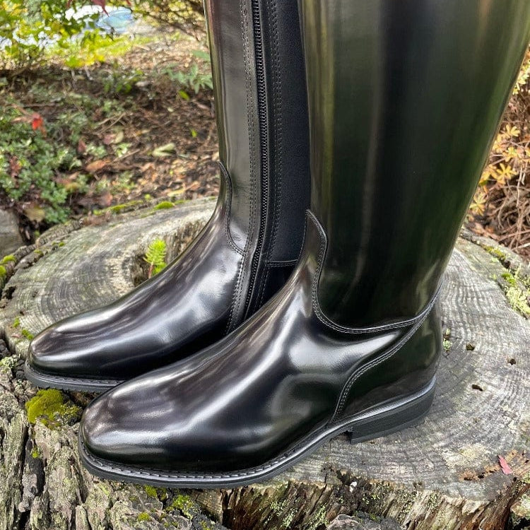 *Custom DeNiro Raffaello Dressage Boot - Brushed Black with Lucidi Uptop & Swarovsk