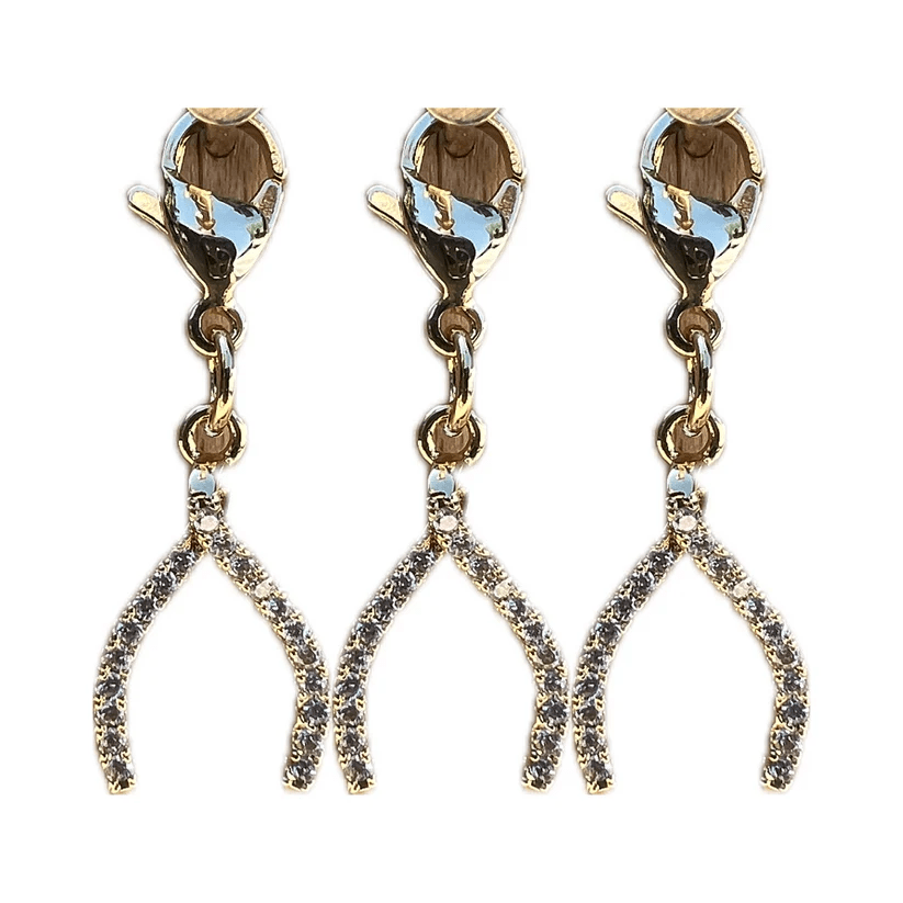 Dubois Cheval Braid Charm - Sparkly Wishbone