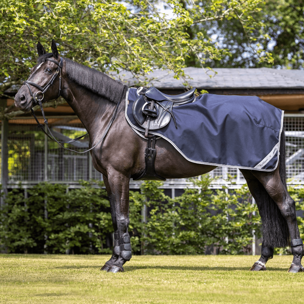 Arika Waterproof Quarter Sheet Navy Horse