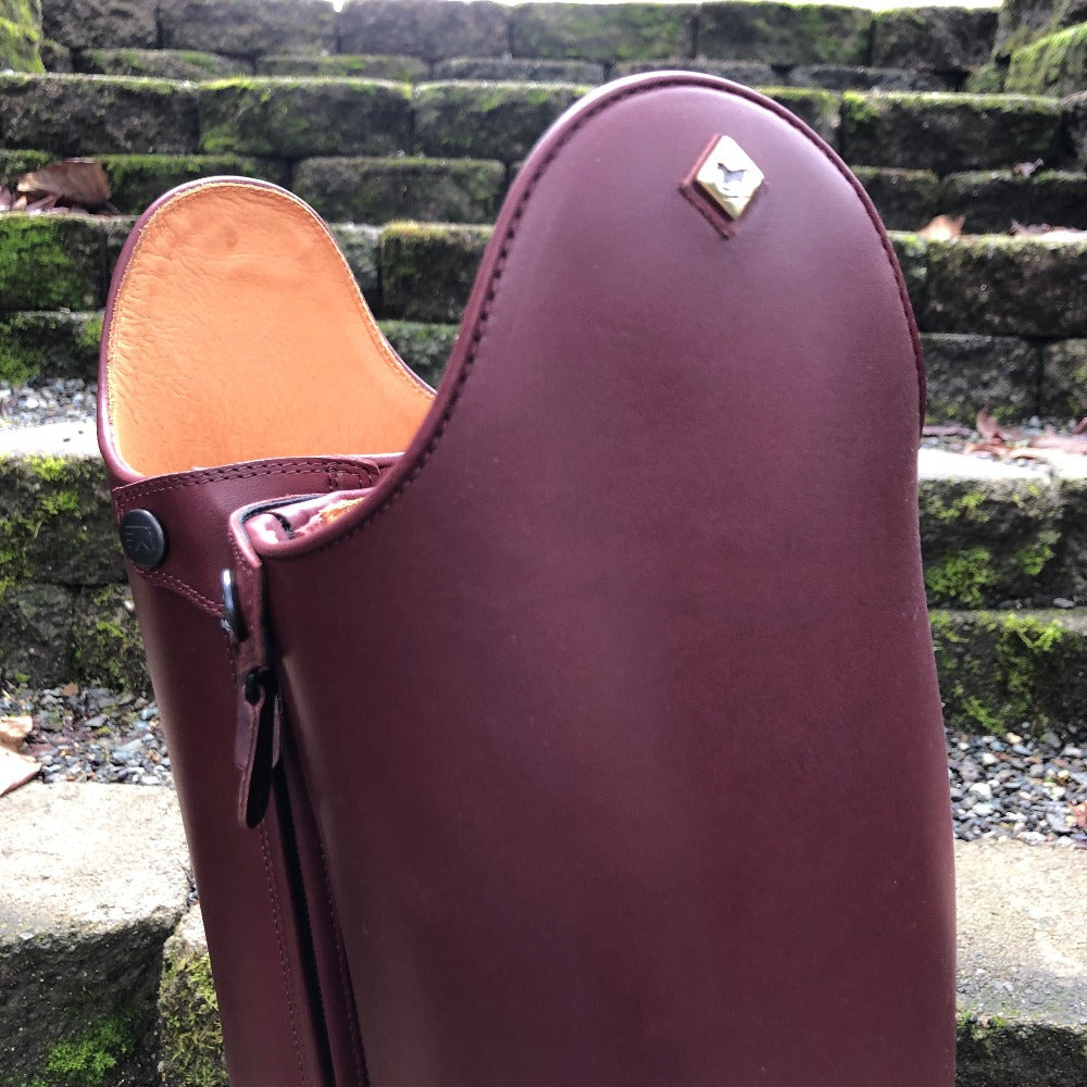 Custom DeNiro Raffaello Dressage Boot - Burgundy WRAT Calfskin