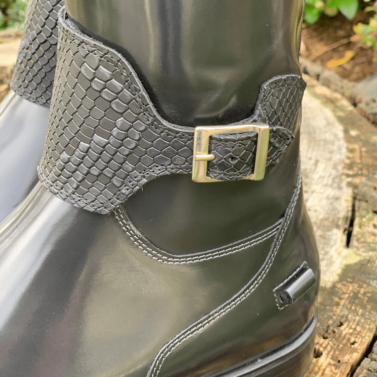 Custom DeNiro Bellini Dressage Boot - Regal Python Big Straps