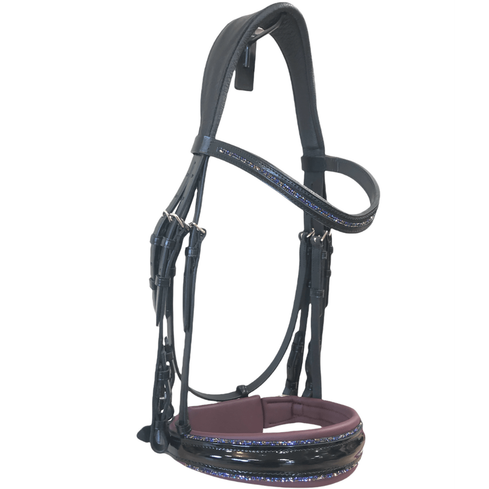 *Otto Schumacher Tokyo Double Bridle with Heliotrop Fineline