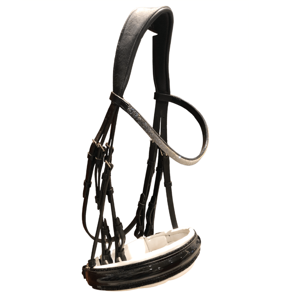 Otto Schumacher Tokyo Double Bridle with Black Fineline - Horse