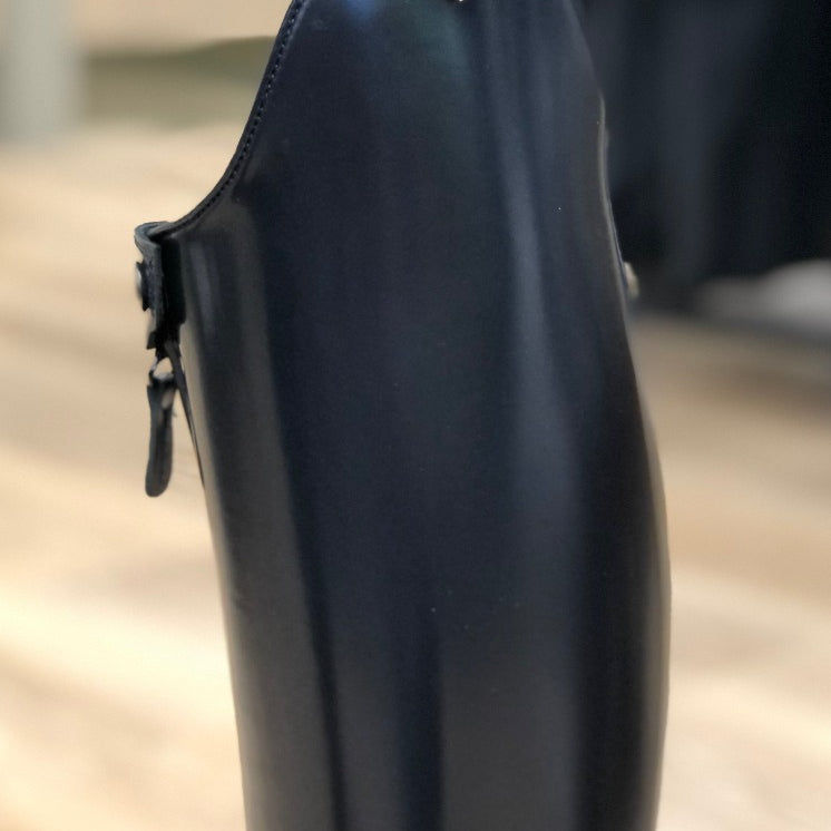 Custom DeNiro Bellini Dressage Boot - Brushed Navy with Swarovski Emblem