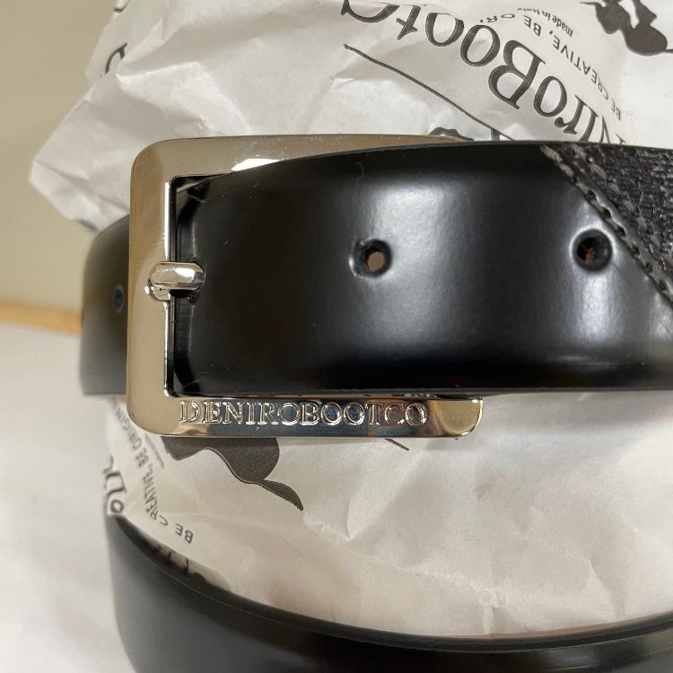 Custom DeNiro Belt - Custom Black Leather & Stardust