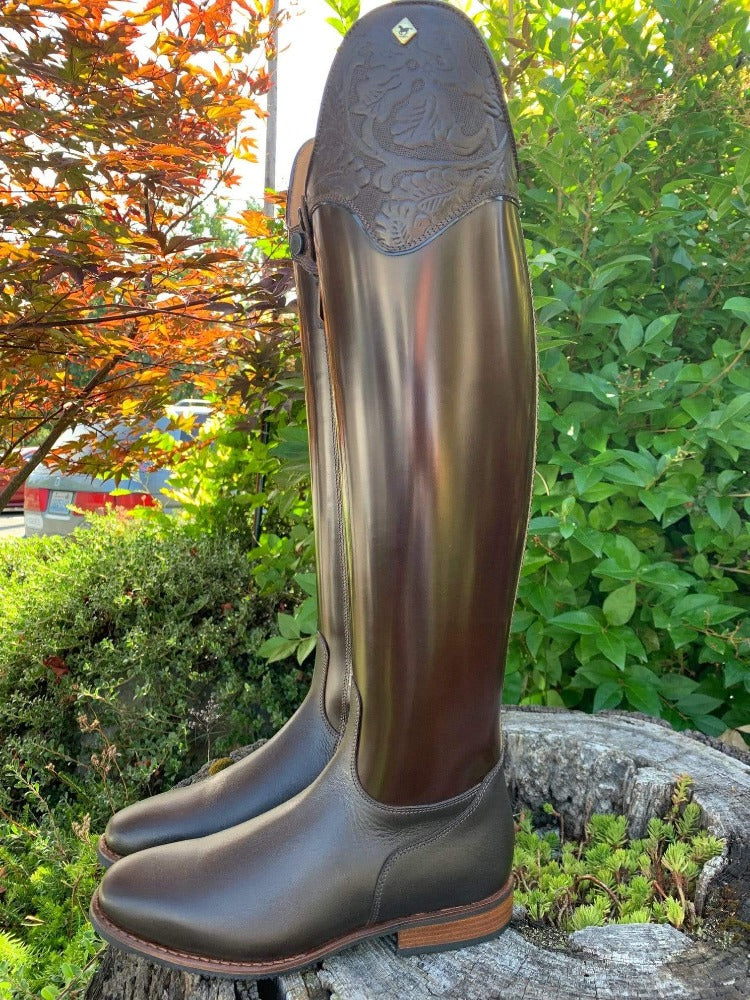 DeNiro Custom Raffaello - Brushed brown calf with Erika top