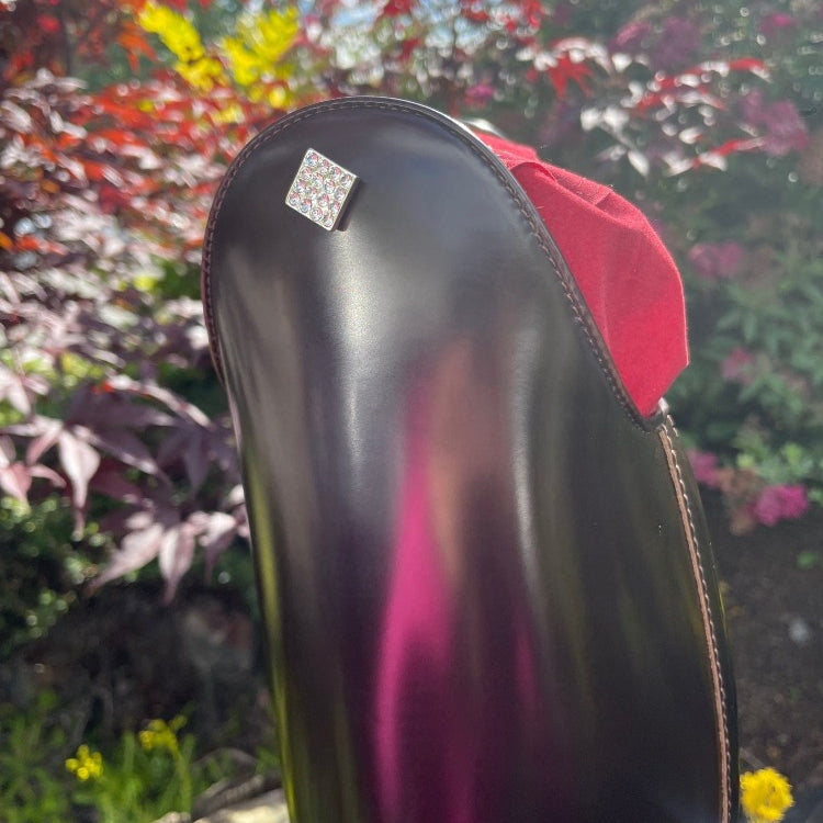 Custom DeNiro Bellini Dressage Boot - Brushed Brown with Swarovski Emblem