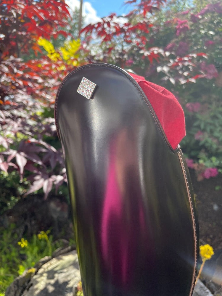 Custom DeNiro Bellini Dressage Boot - Brushed Brown with Swarovski Emblem