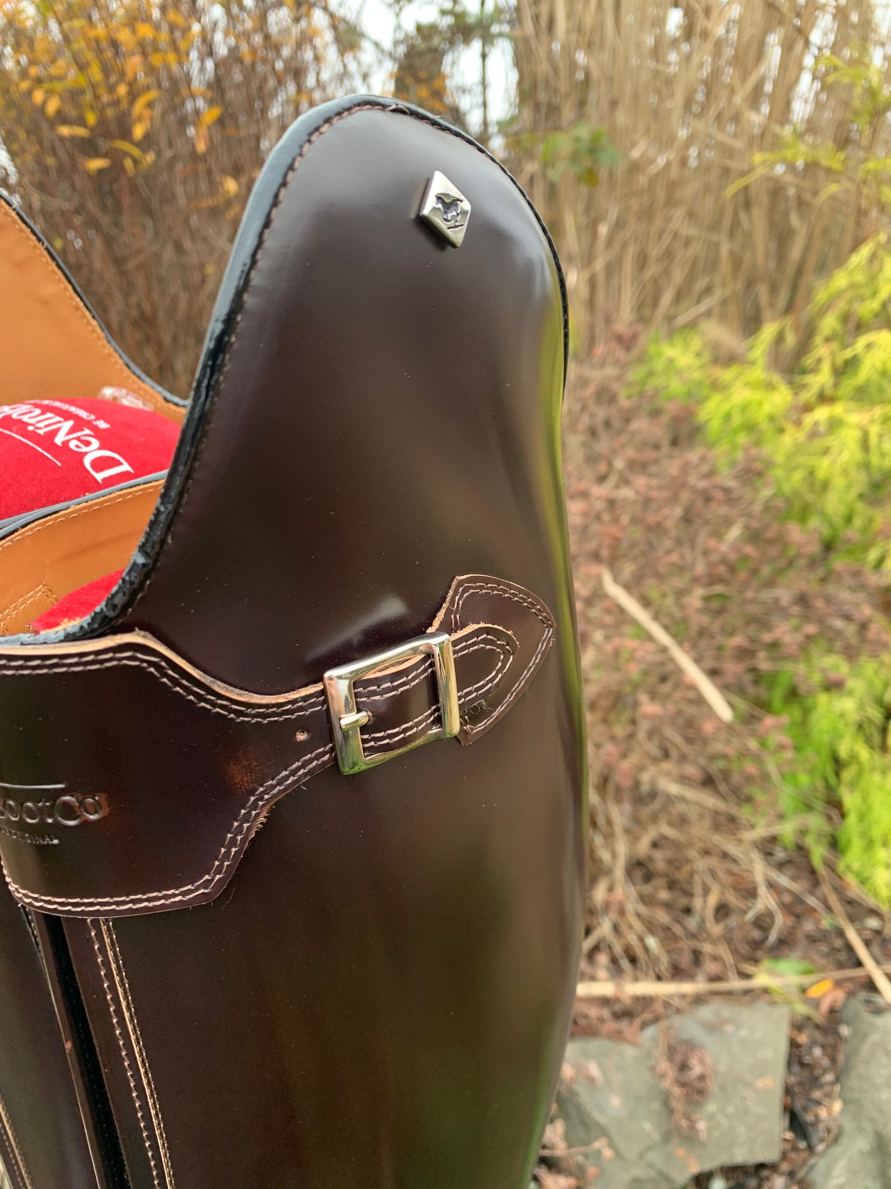 Custom DeNiro S5601 Dressage Boot - Brushed Brown with Big Strap