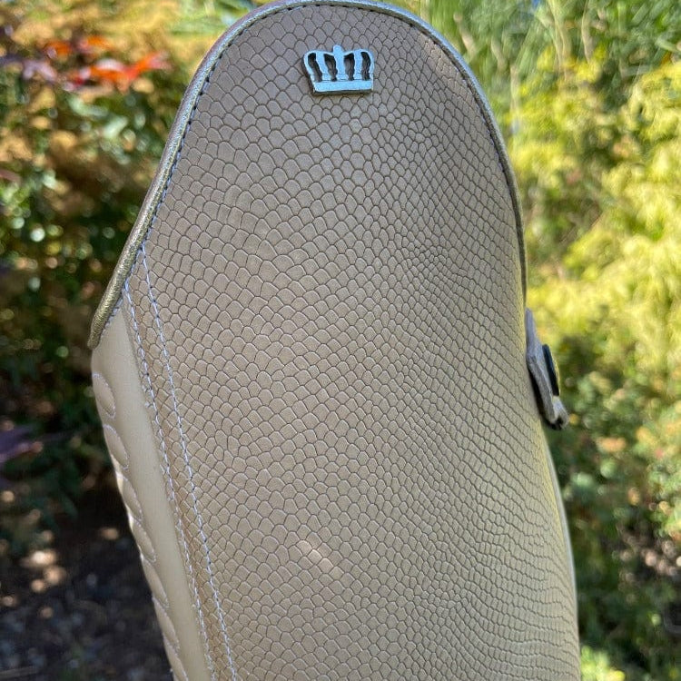 Custom Kingsley Infinity Dressage Boot - Snake Beige & Nature Beige