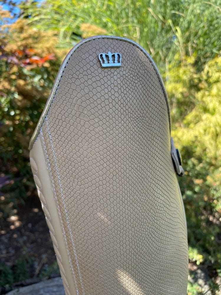 Custom Kingsley Infinity Dressage Boot - Snake Beige & Nature Beige