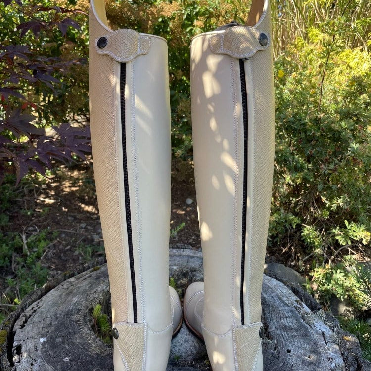 Custom Kingsley Infinity Dressage Boot - Snake Beige & Nature Beige