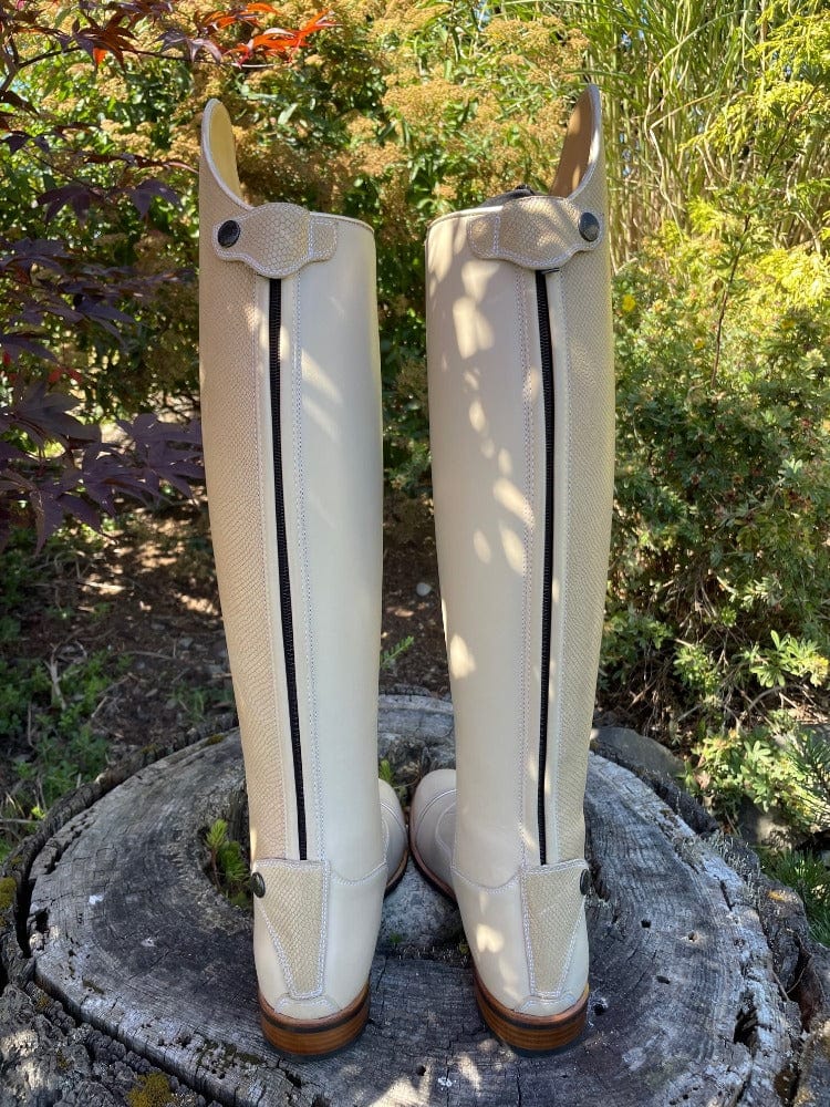 Custom Kingsley Infinity Dressage Boot - Snake Beige & Nature Beige