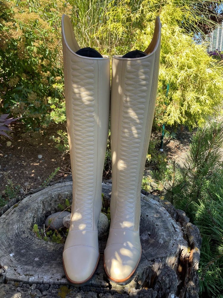 Custom Kingsley Infinity Dressage Boot - Snake Beige & Nature Beige