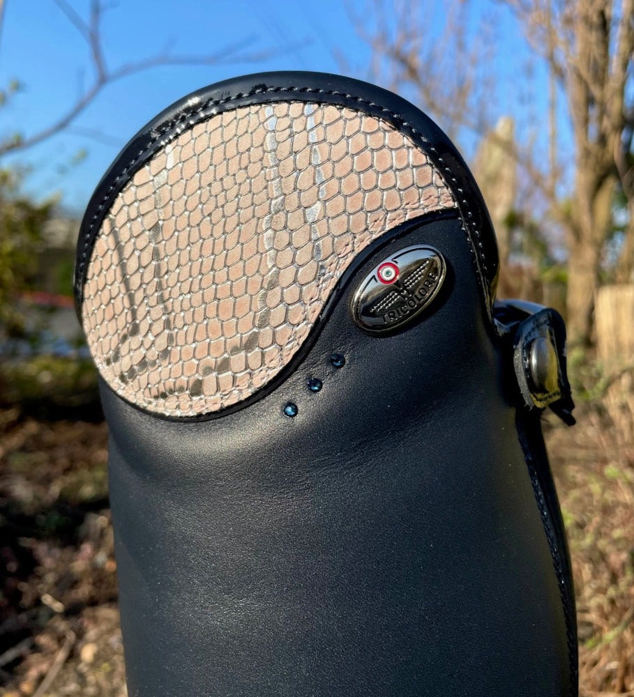 Custom DeNiro Salentino Field Boot - Navy & Regal Pink