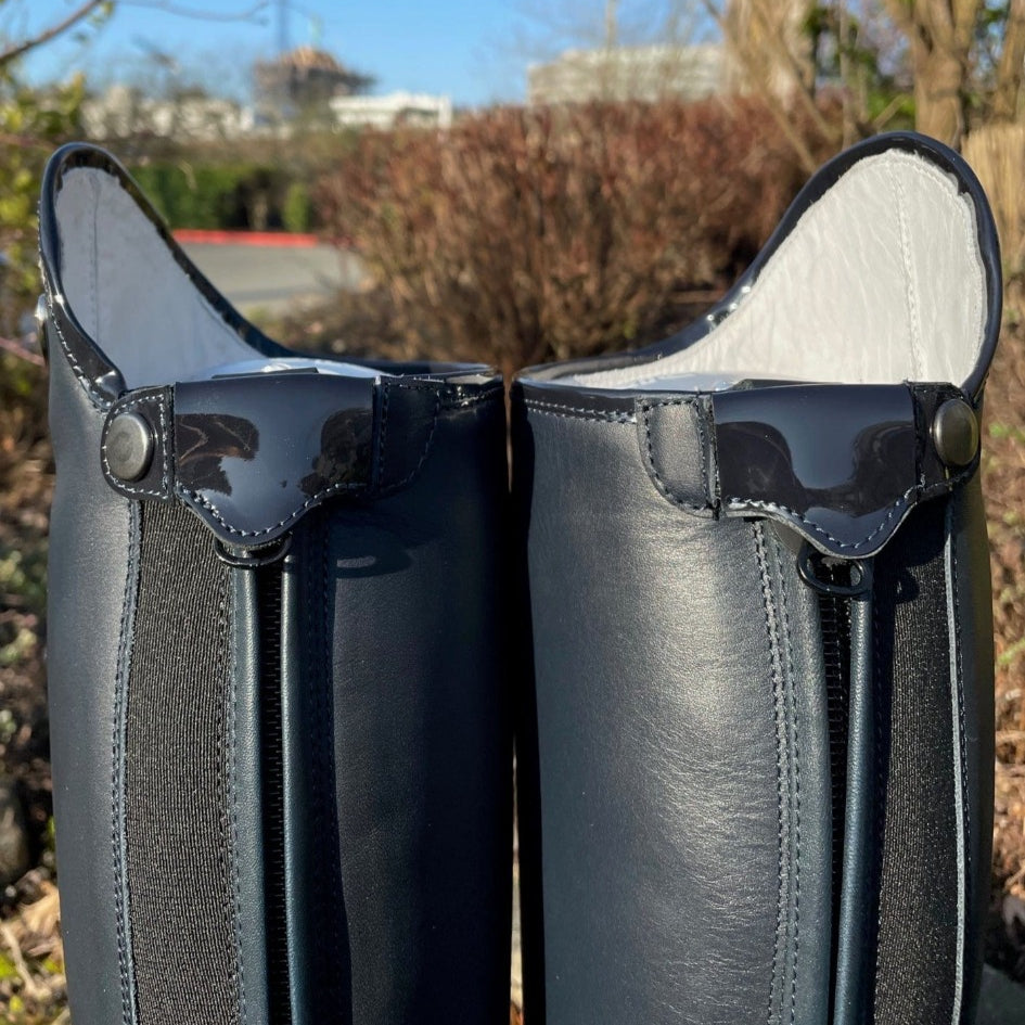 Custom DeNiro Salentino Field Boot - Navy & Regal Pink
