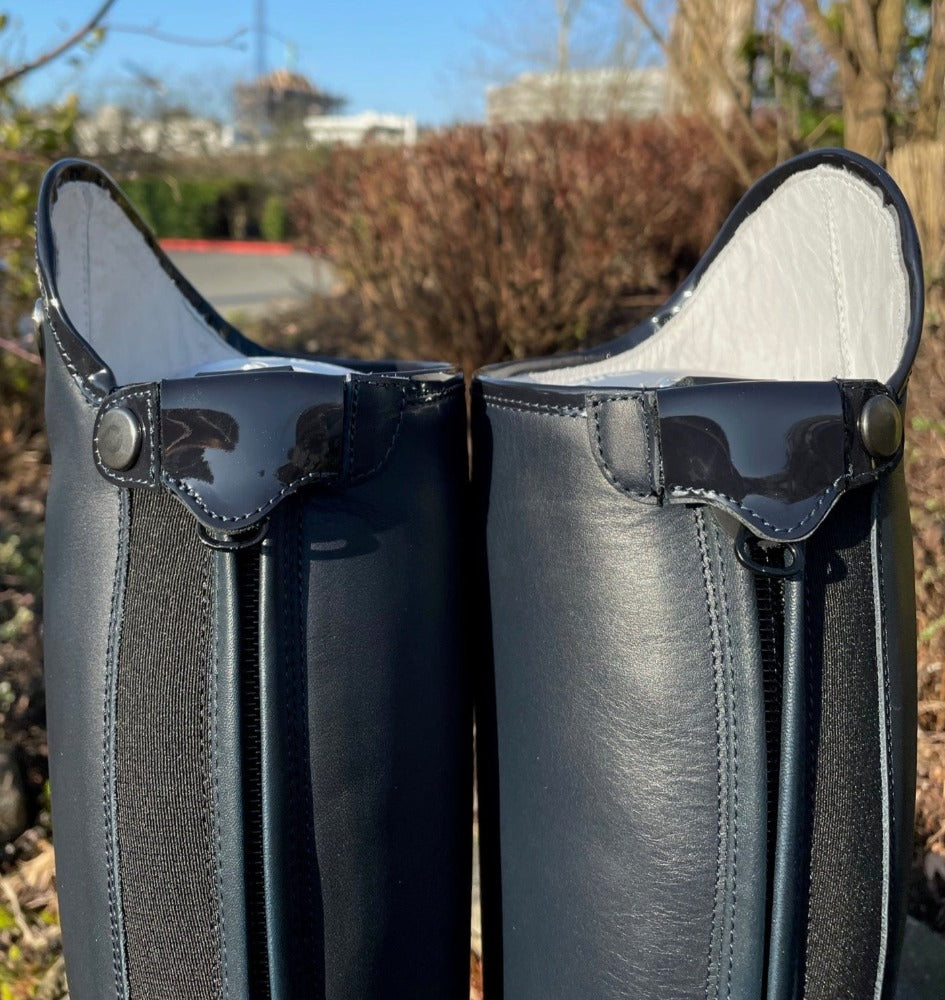 Custom DeNiro Salentino Field Boot - Navy & Regal Pink