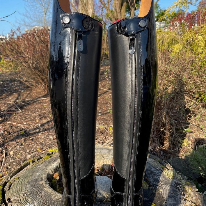 Custom DeNiro Volta Dressage Boot - Black Patent
