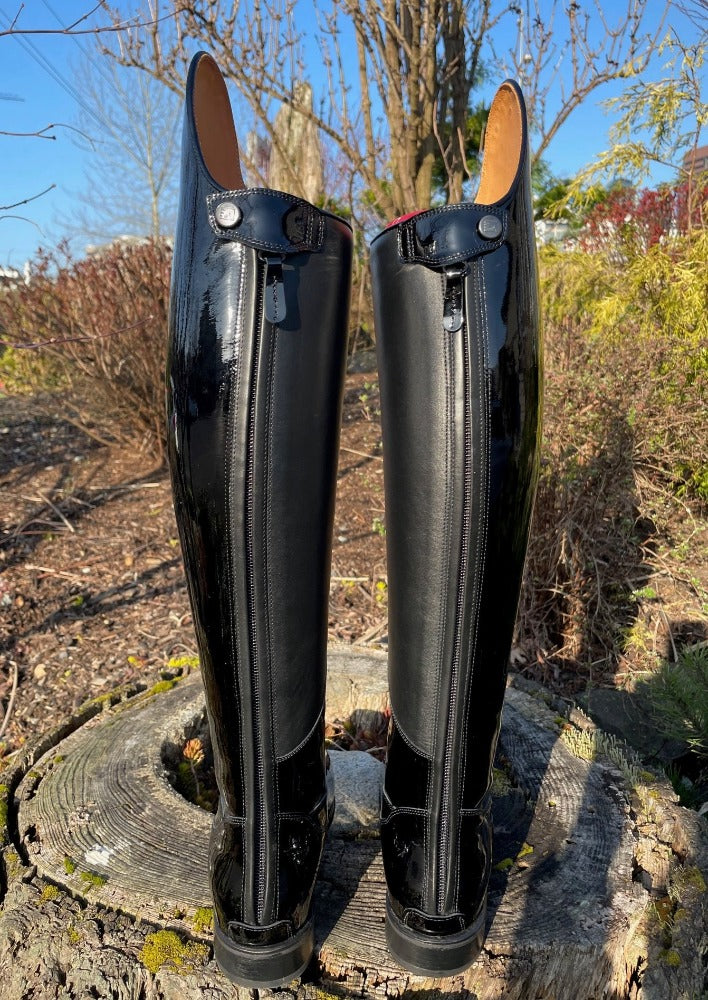 Custom DeNiro Volta Dressage Boot - Black Patent
