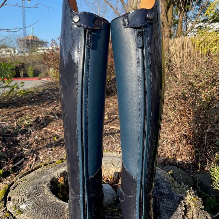 Custom DeNiro Volta Dressage Boot - Navy Patent