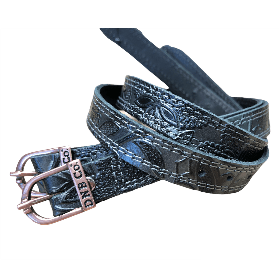 DeNiro Spur Straps Rose Gold Buckles - Grey Greta