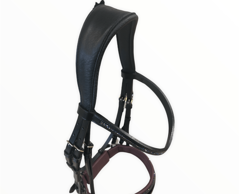 *Otto Schumacher Tokyo Double Bridle with Heliotrop Fineline