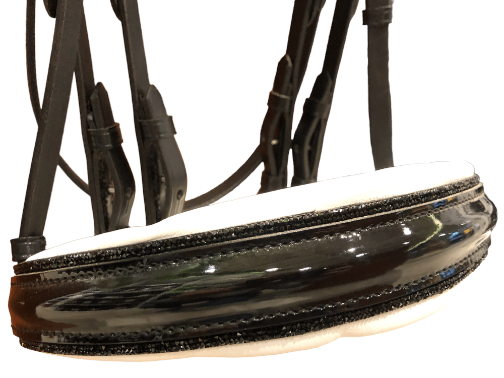 Otto Schumacher Tokyo Double Bridle with Black Fineline - Horse