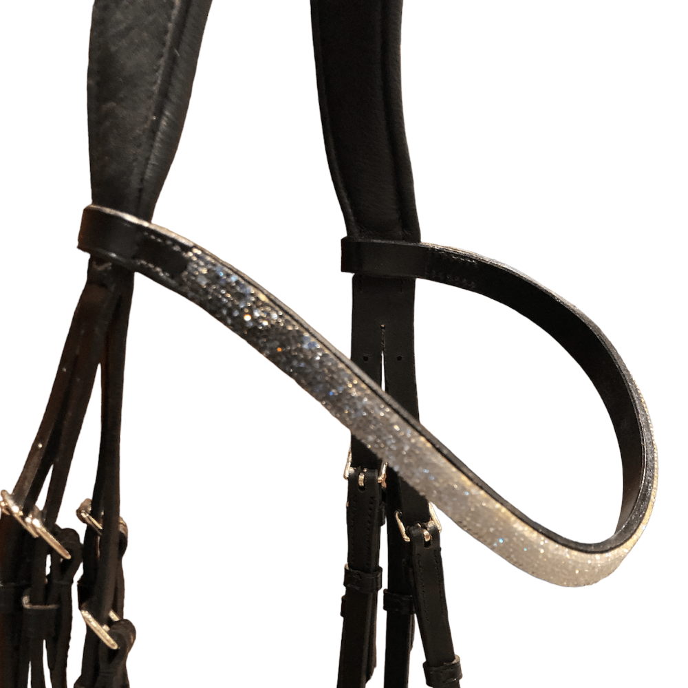 Otto Schumacher Tokyo Double Bridle with Black Fineline - Horse