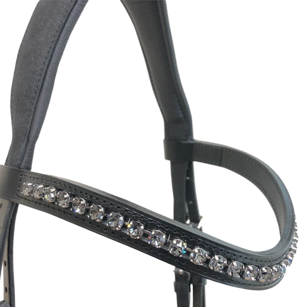 *Otto Schumacher Tokyo Snaffle Bridle Glitter Fabric & Fineline Crystals - Horse