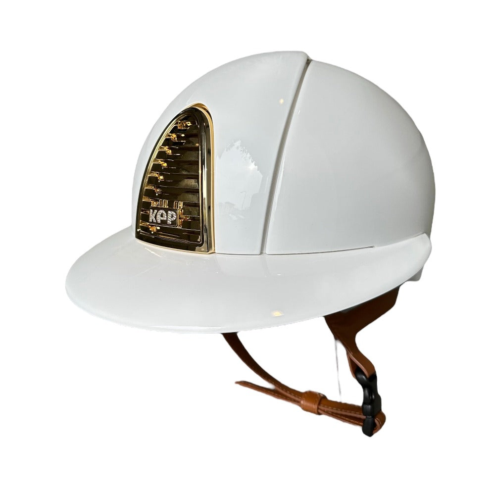 KEP Cromo 2.0 - White Polish & Gold Wide Brim