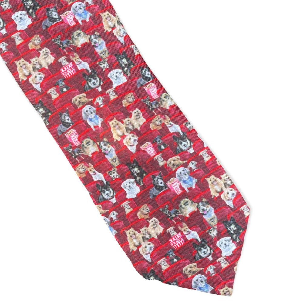 essex classics danny & rons rescue mens necktie red dogs