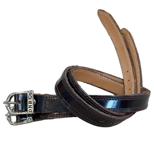DeNiro Spur Straps Silver Buckle - Brushed Brown