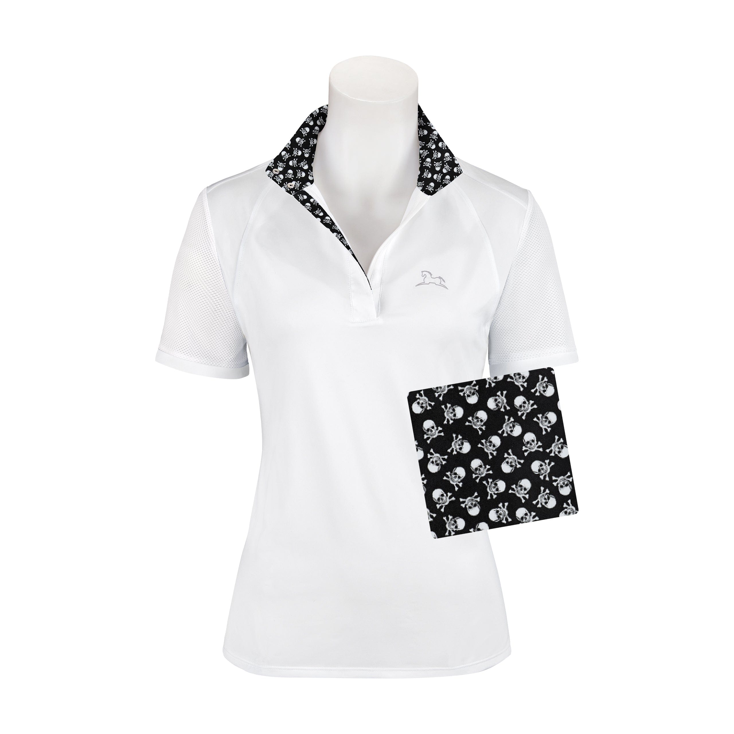 RJ Classics Ladies Sadie Short Sleeve Show Shirt - Skulls