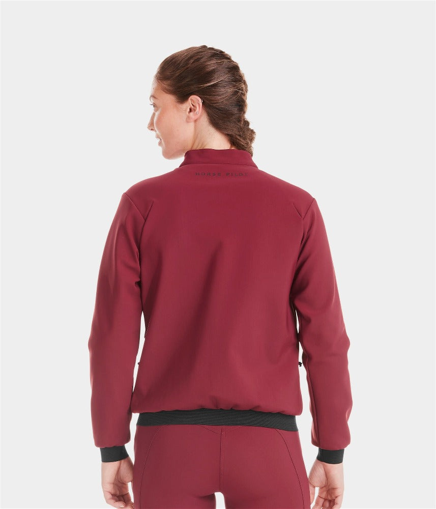 Horse Pilot Teddy Jacket - Dark Red