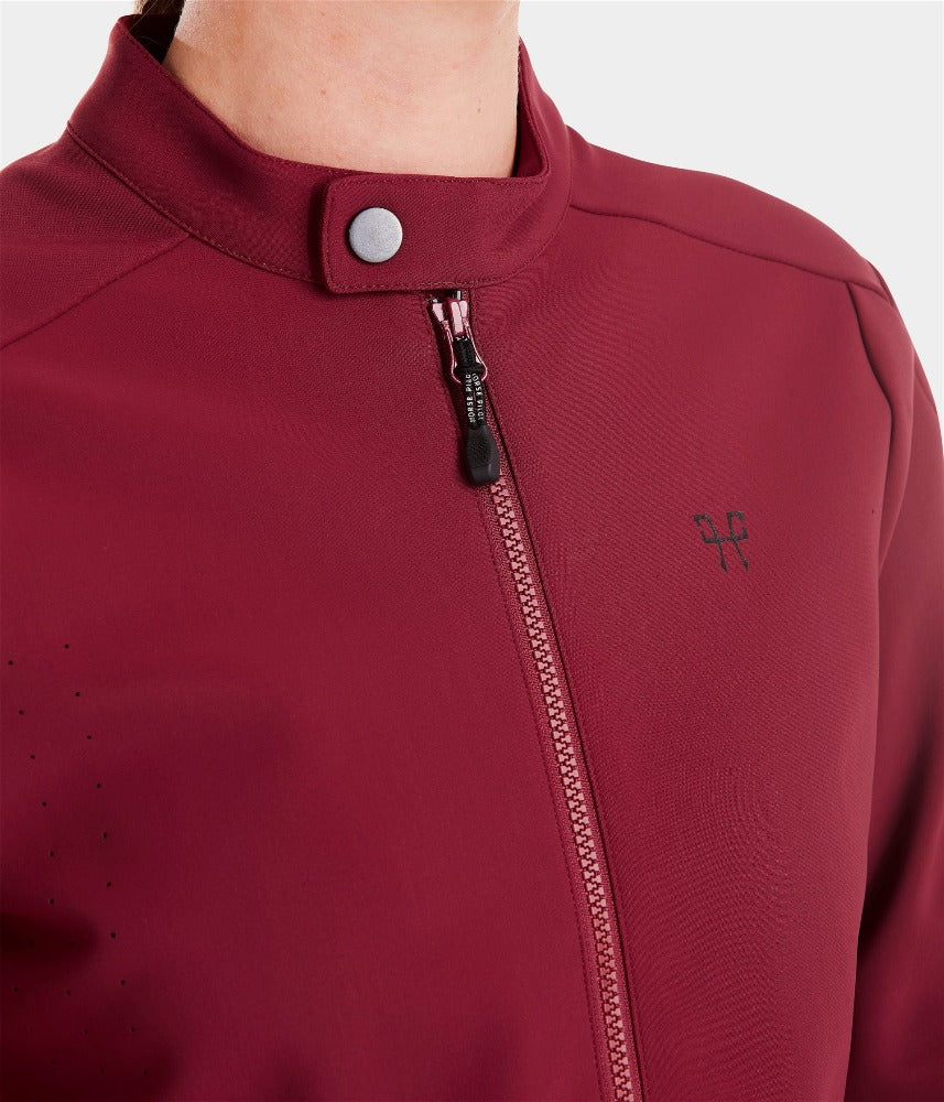 Horse Pilot Teddy Jacket - Dark Red