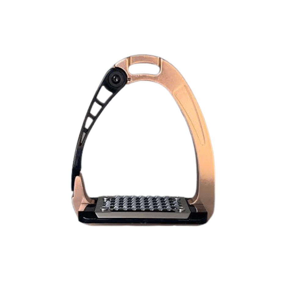 acavallo alupro safety stirrup rose gold