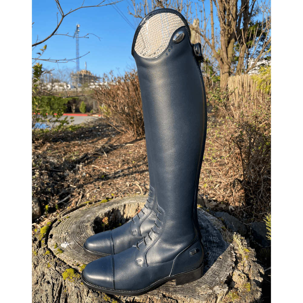 Custom DeNiro Salentino Field Boot - Navy & Regal Pink