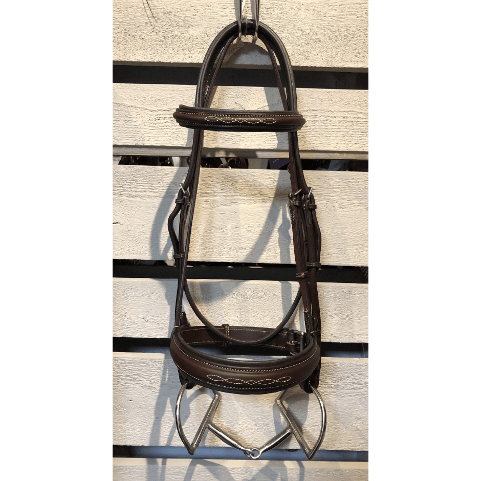 edgewood fancy stitched raised bridle padded 1"